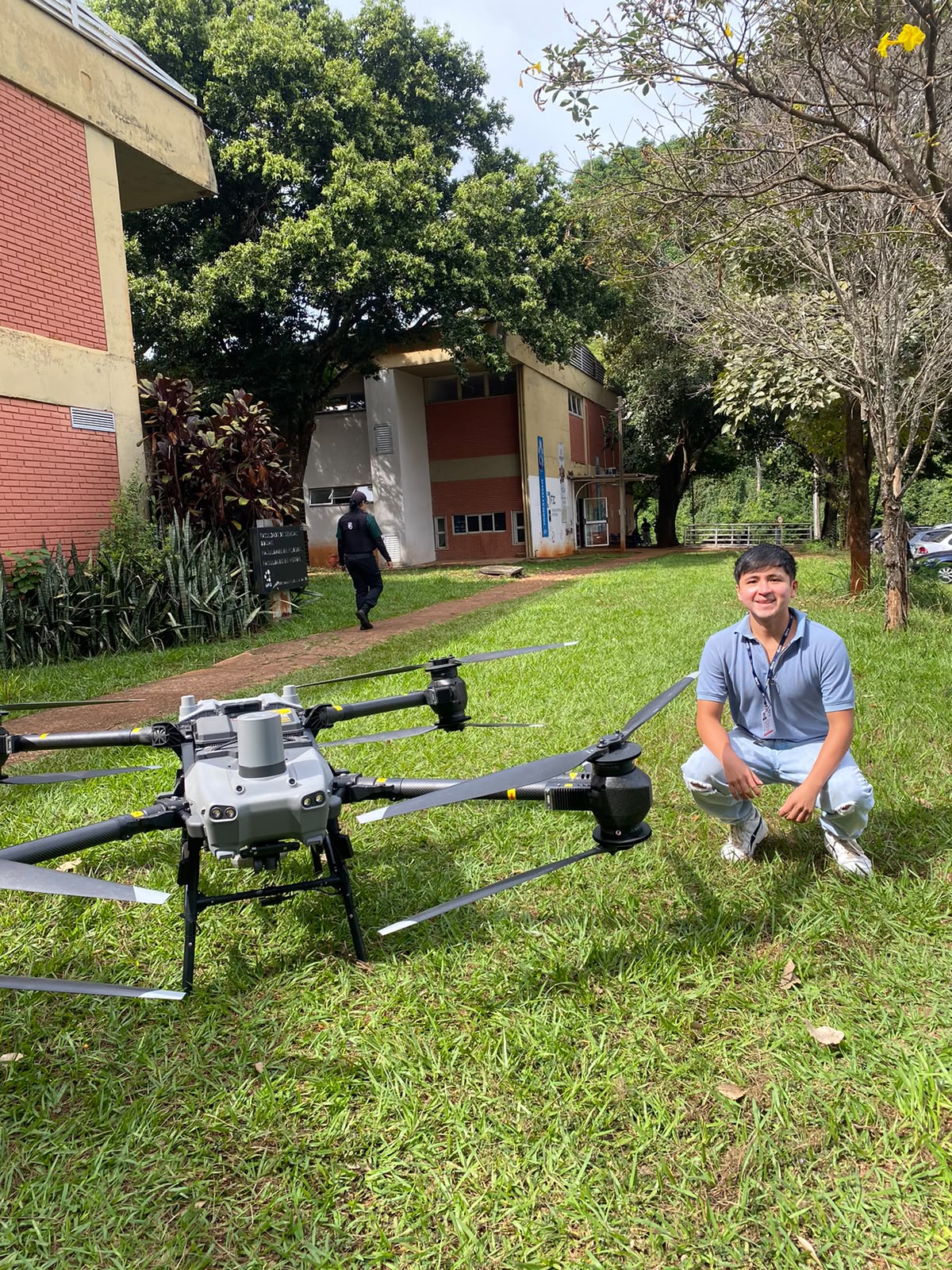 Cristian Curi Brizuela, engenheiro ambiental e instrutor do treinamento